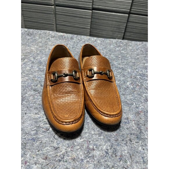 Steve Madden‎ Men’s Size 11 Cognac Leather Loafers Shoes P-Playa Fast Shipping! - Picture 1 of 5